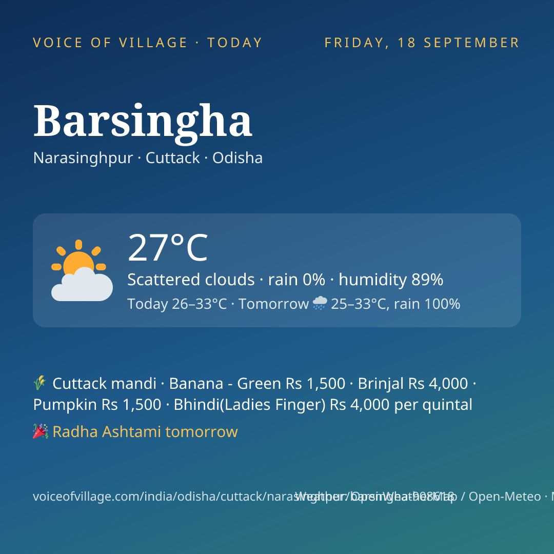Barsingha today