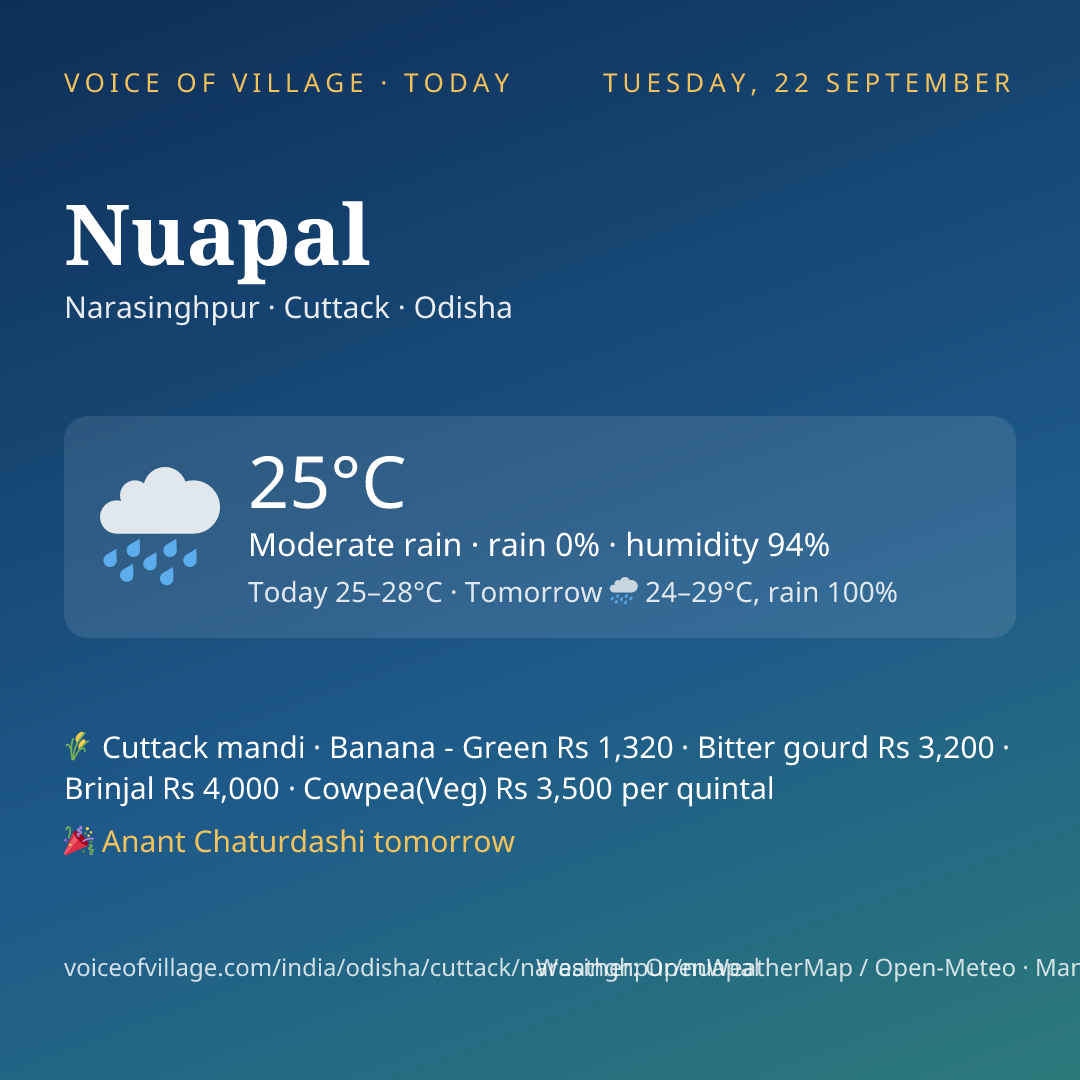 Nuapal today