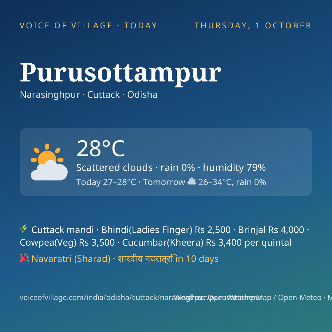 Purusottampur today
