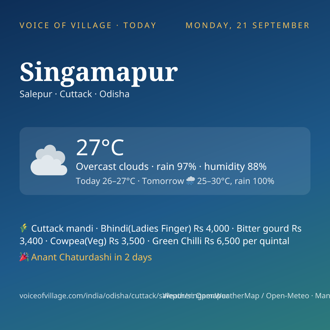 Singamapur today