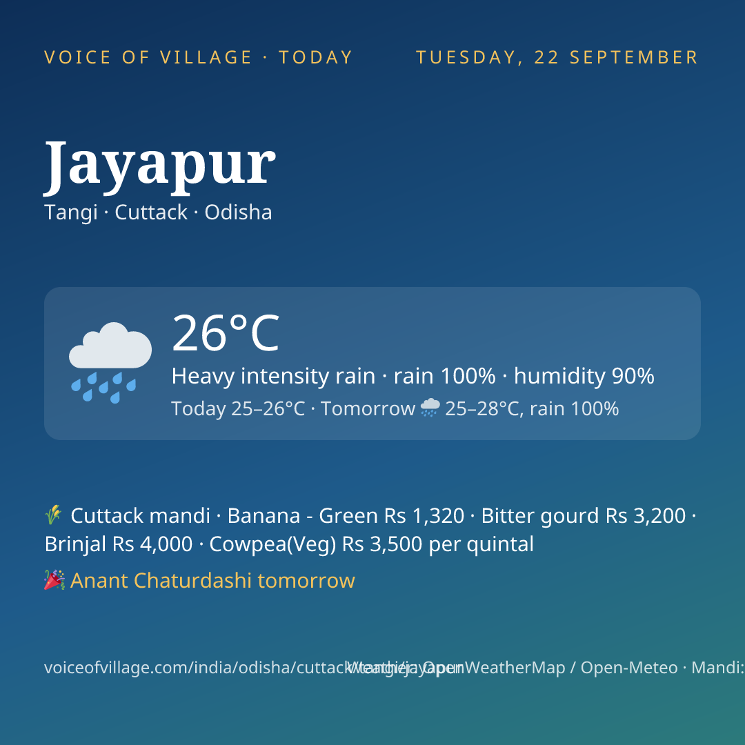 Jayapur today
