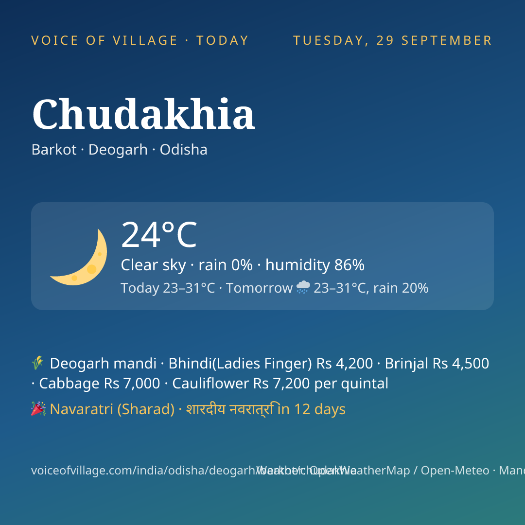 Chudakhia today