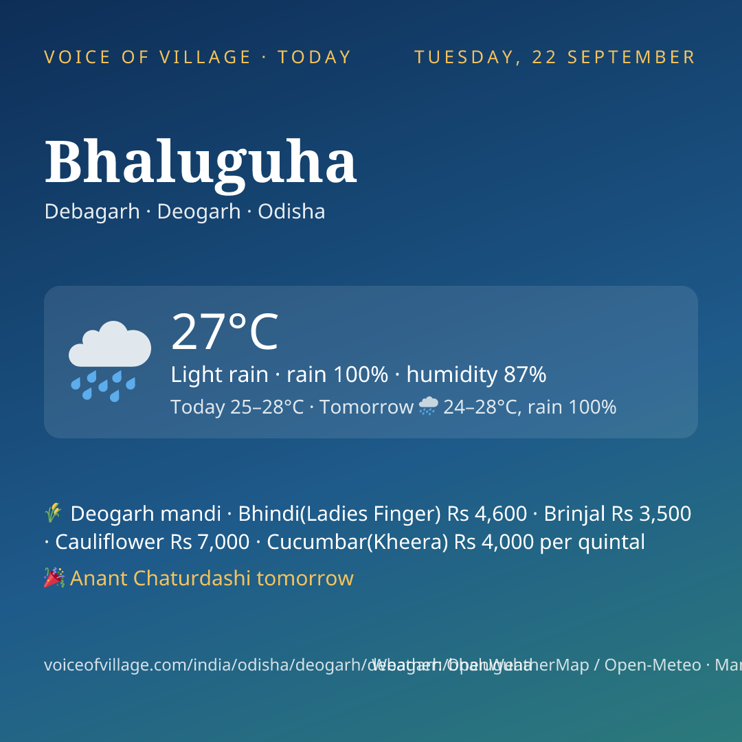 Bhaluguha today