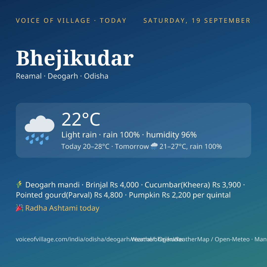Bhejikudar today