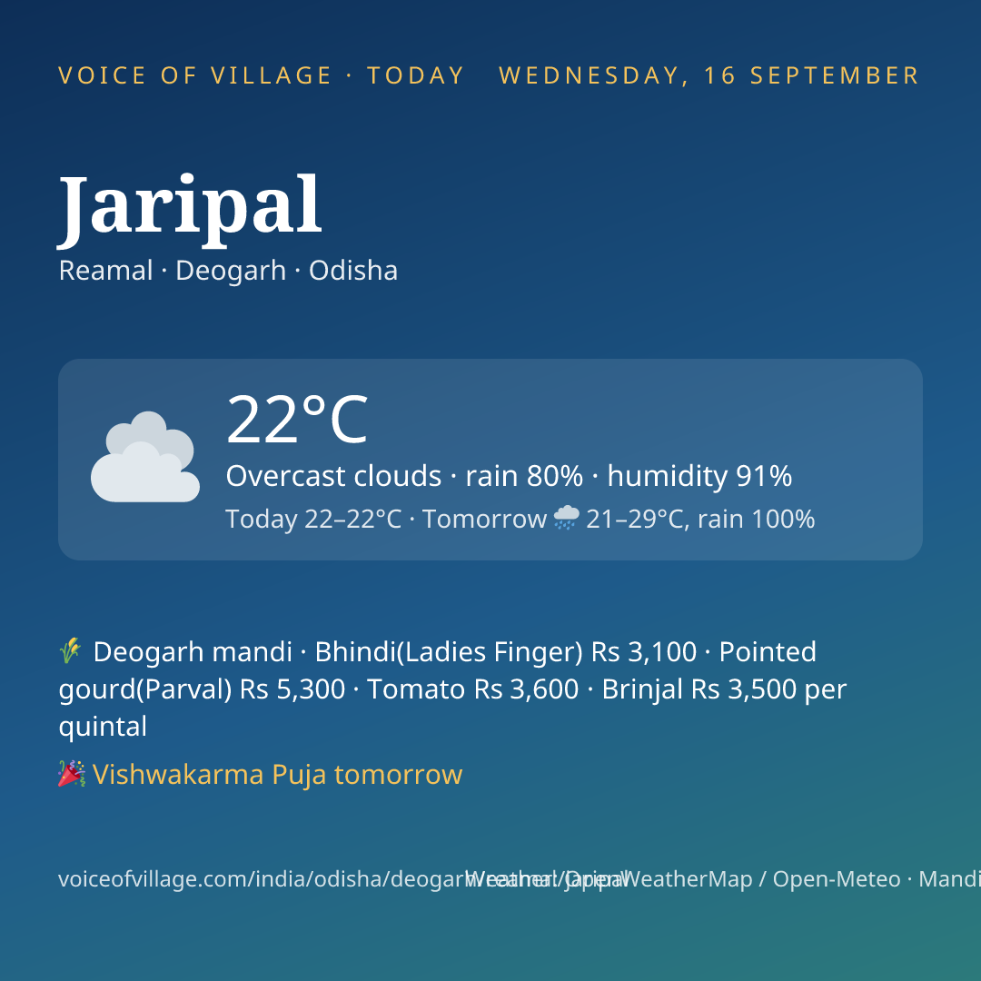 Jaripal today