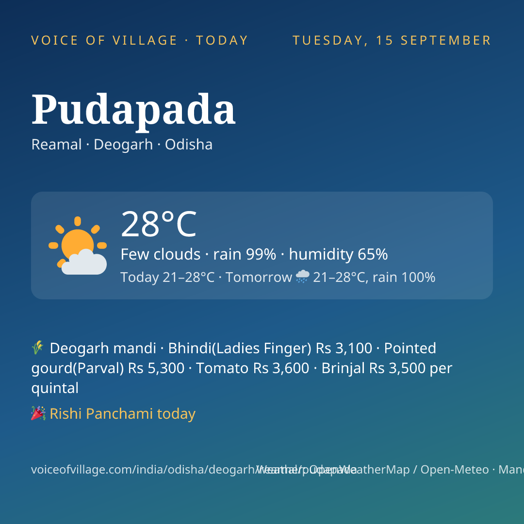 Pudapada today