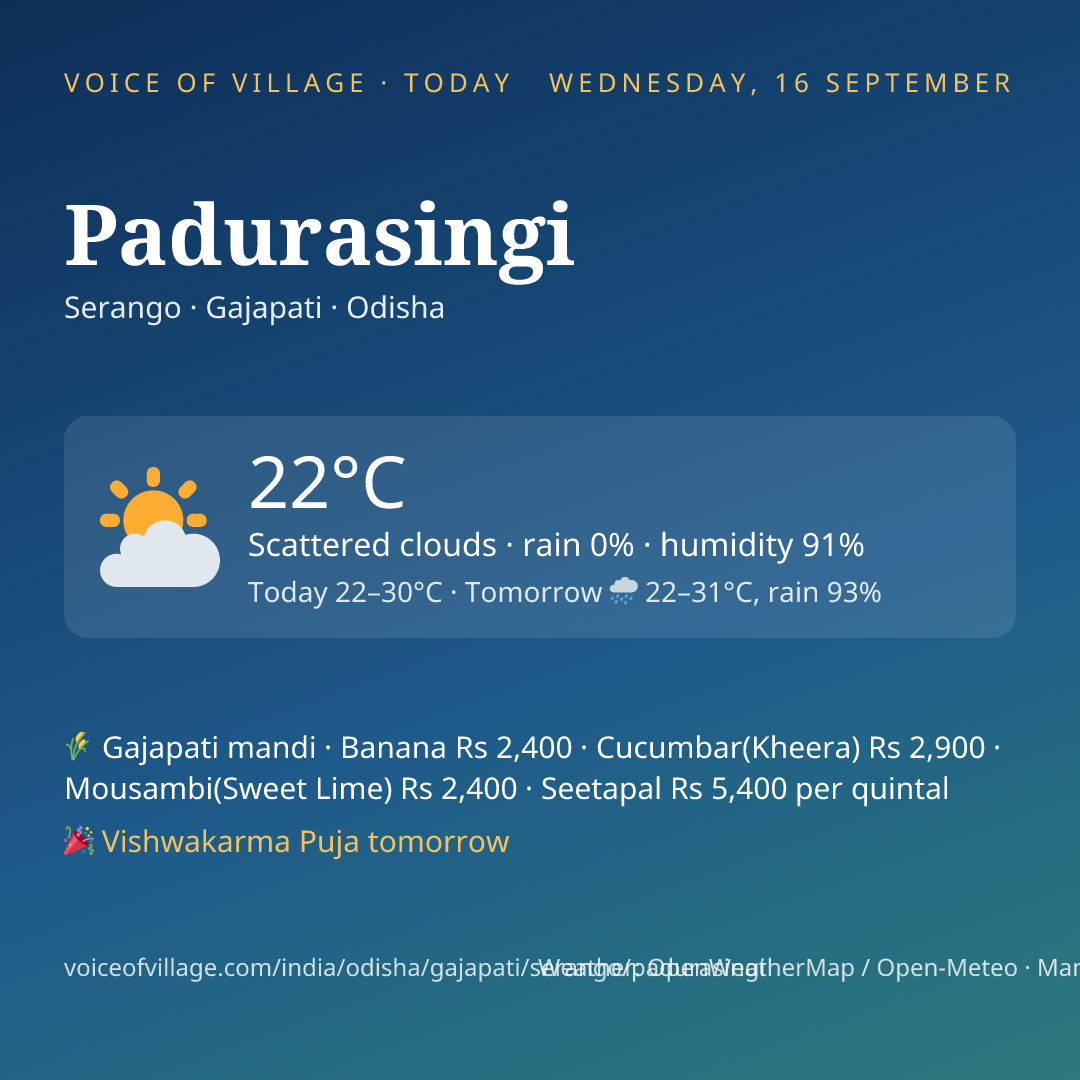 Padurasingi today