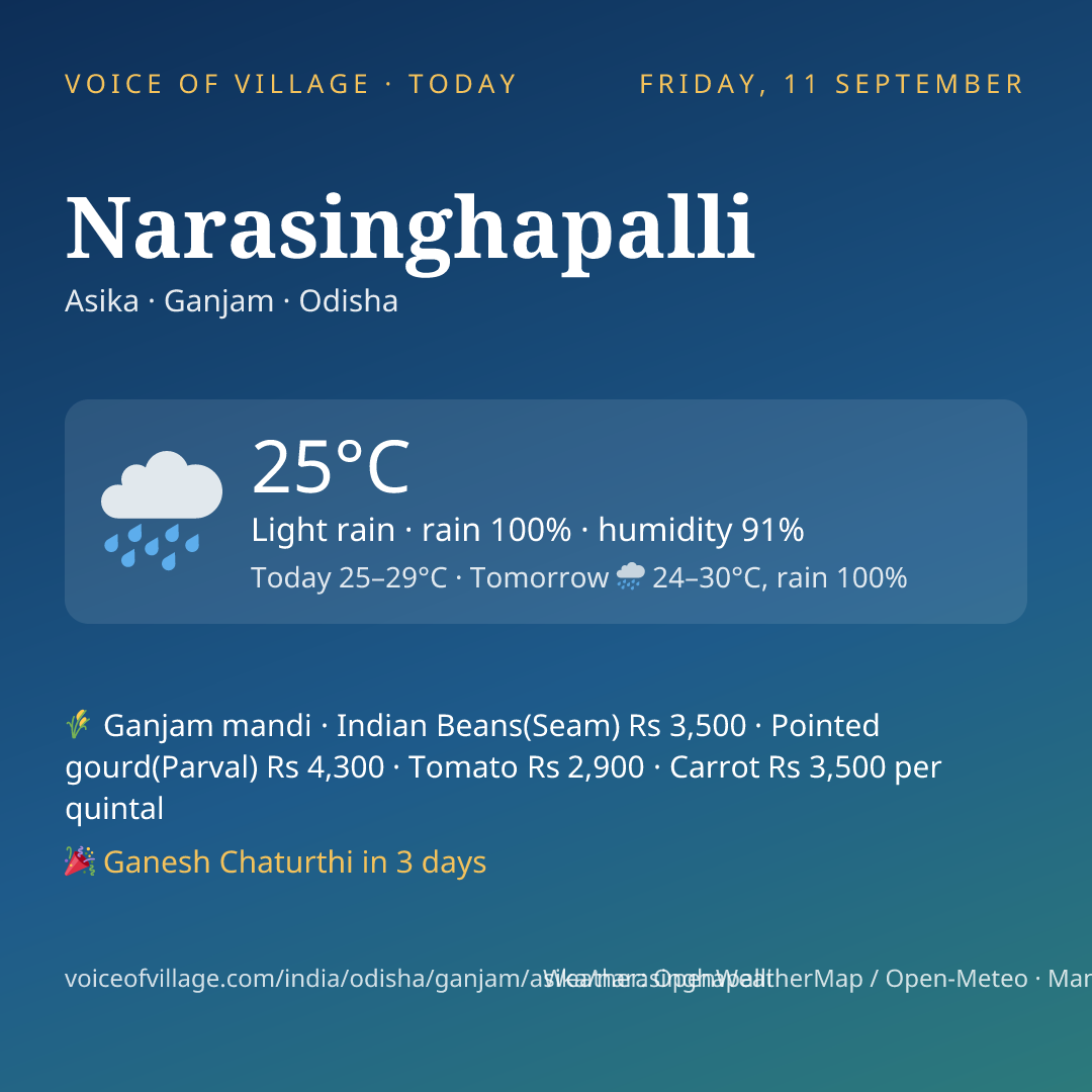 Narasinghapalli today