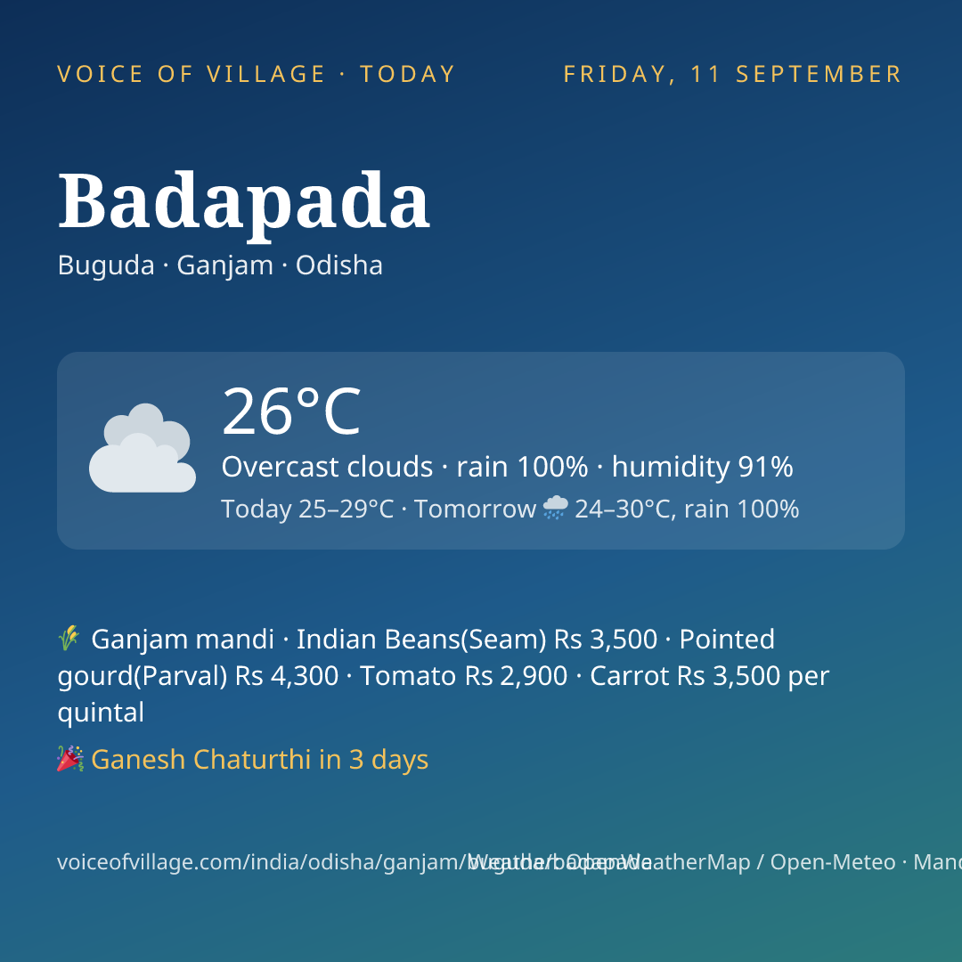 Badapada today