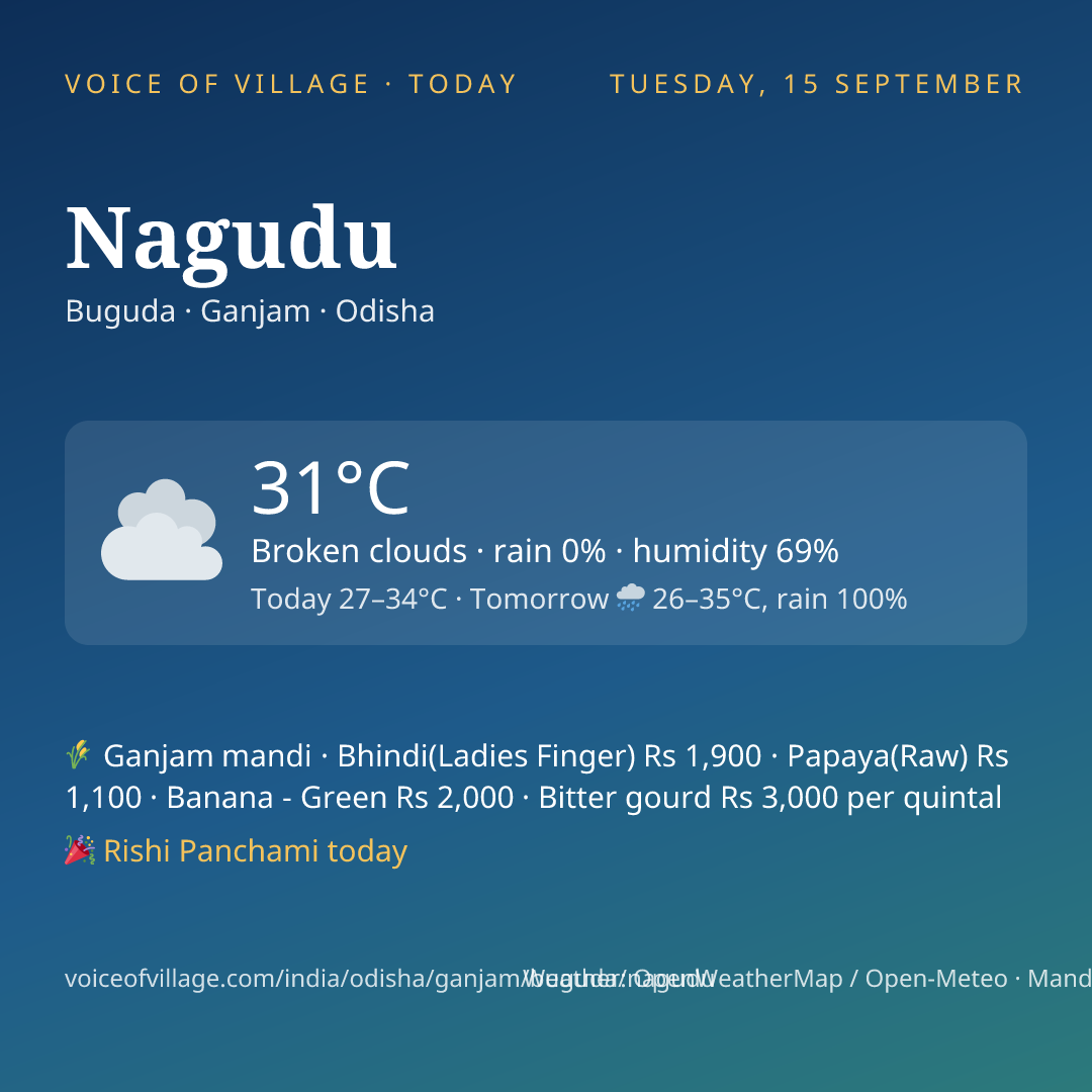 Nagudu today