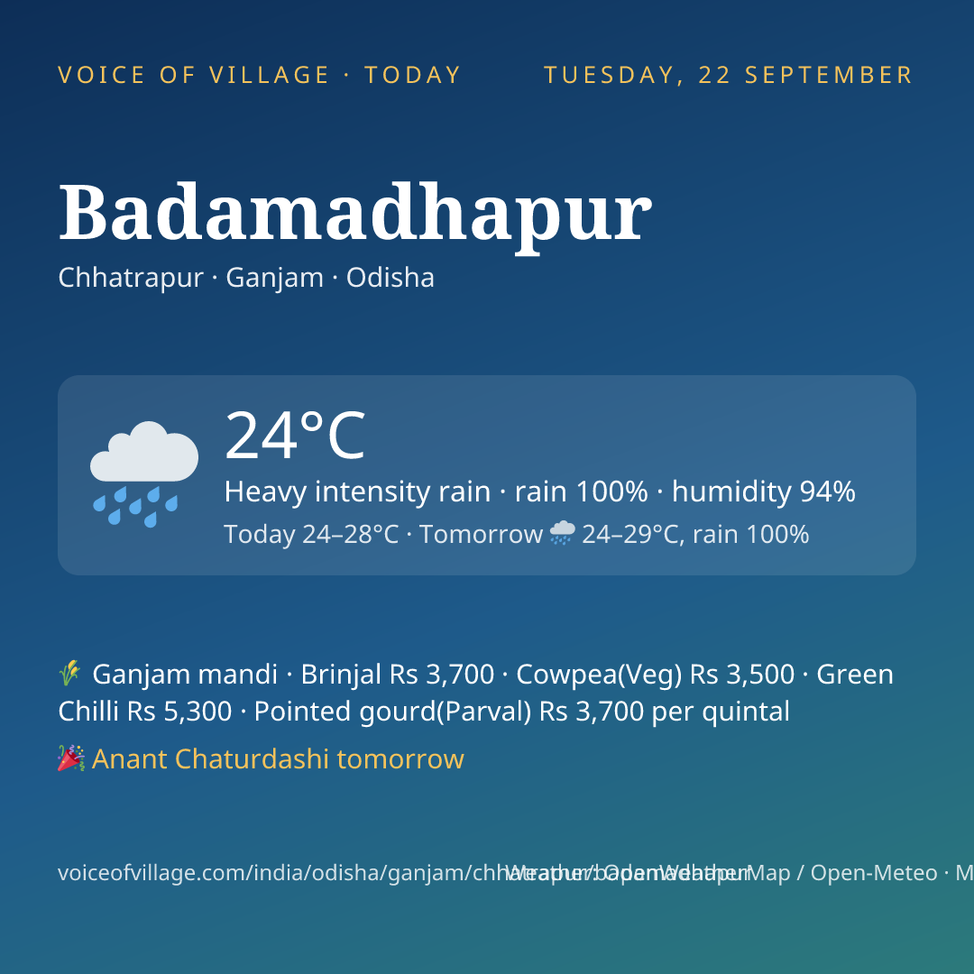 Badamadhapur today