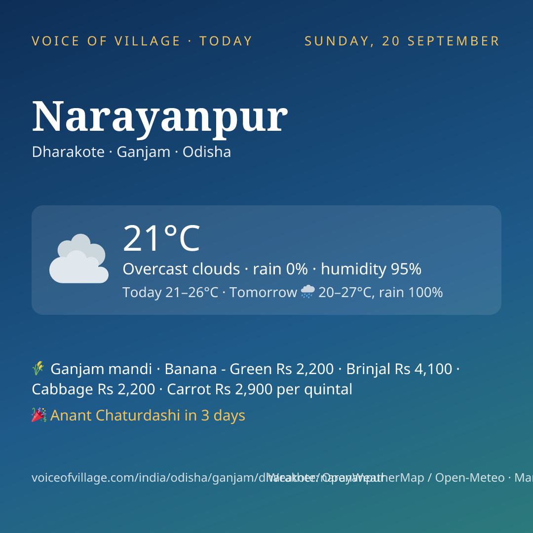 Narayanpur today