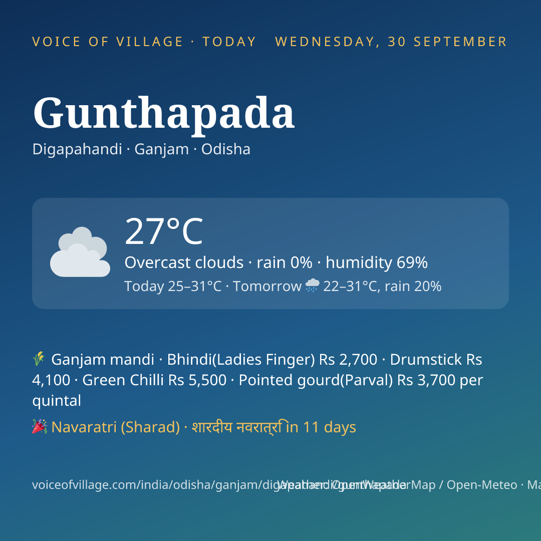 Gunthapada today