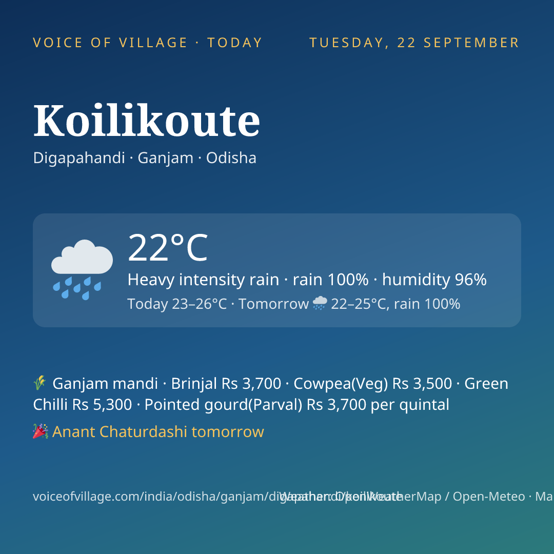 Koilikoute today
