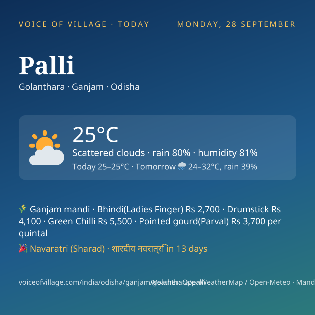 Palli today