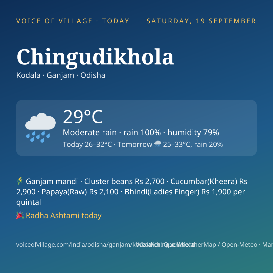 Chingudikhola today