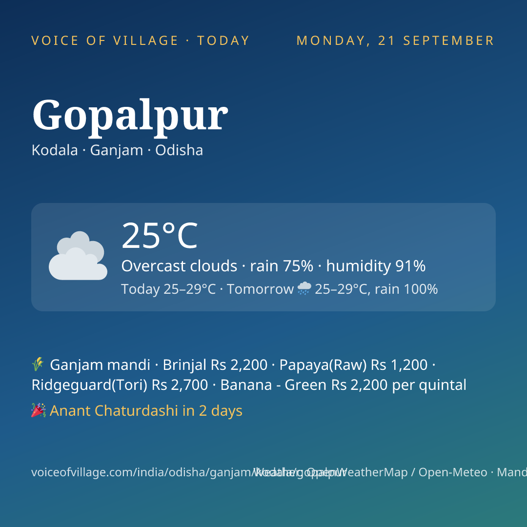Gopalpur today