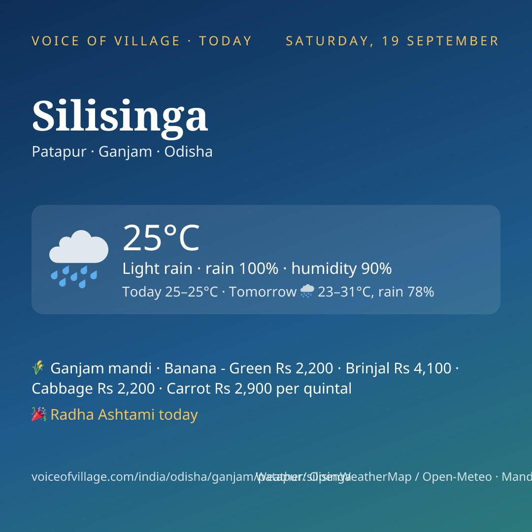 Silisinga today