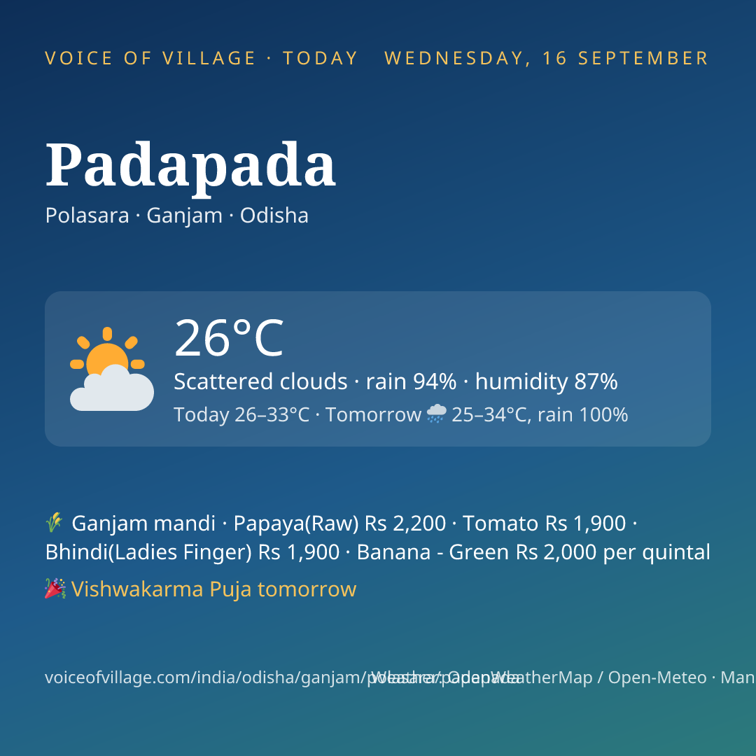 Padapada today