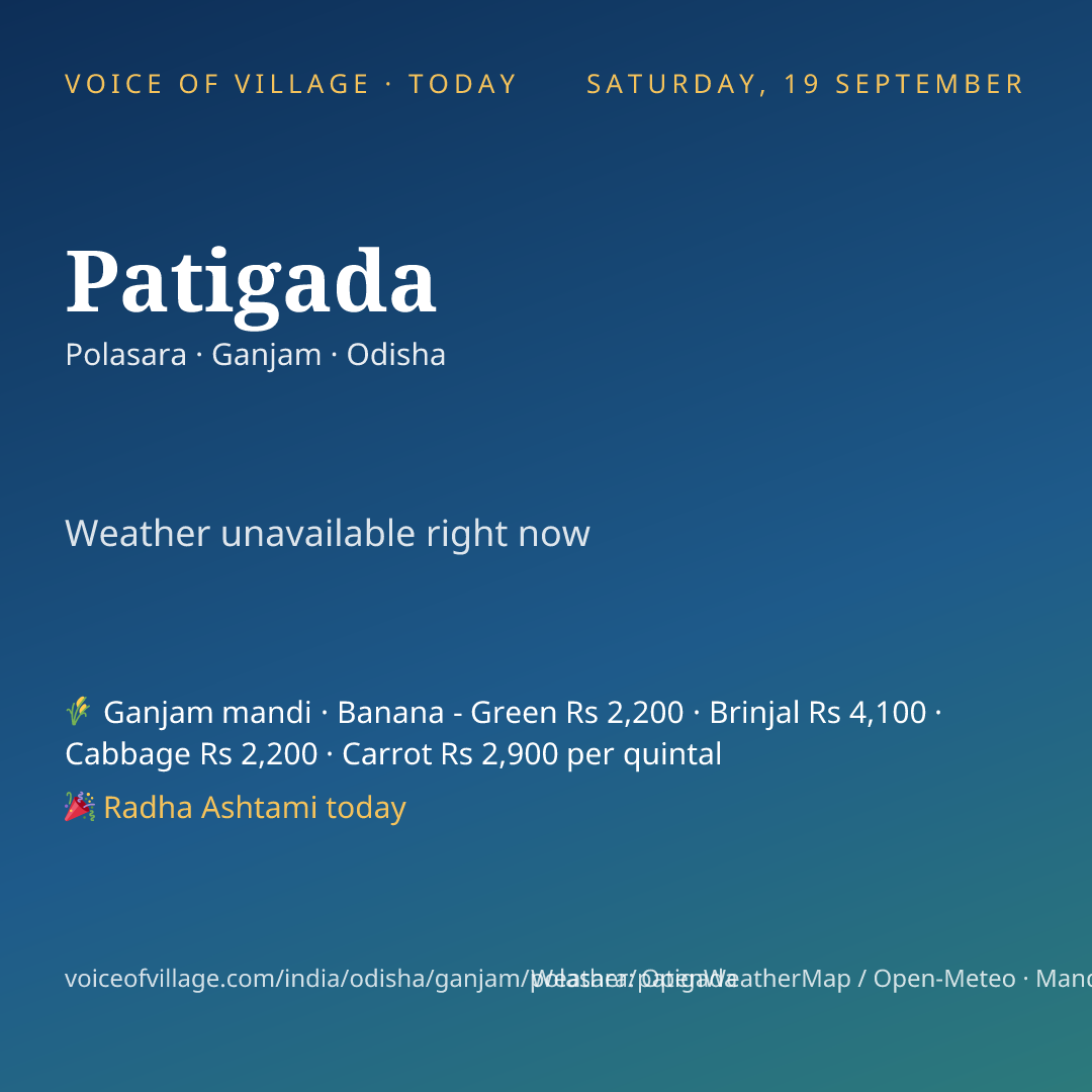 Patigada today