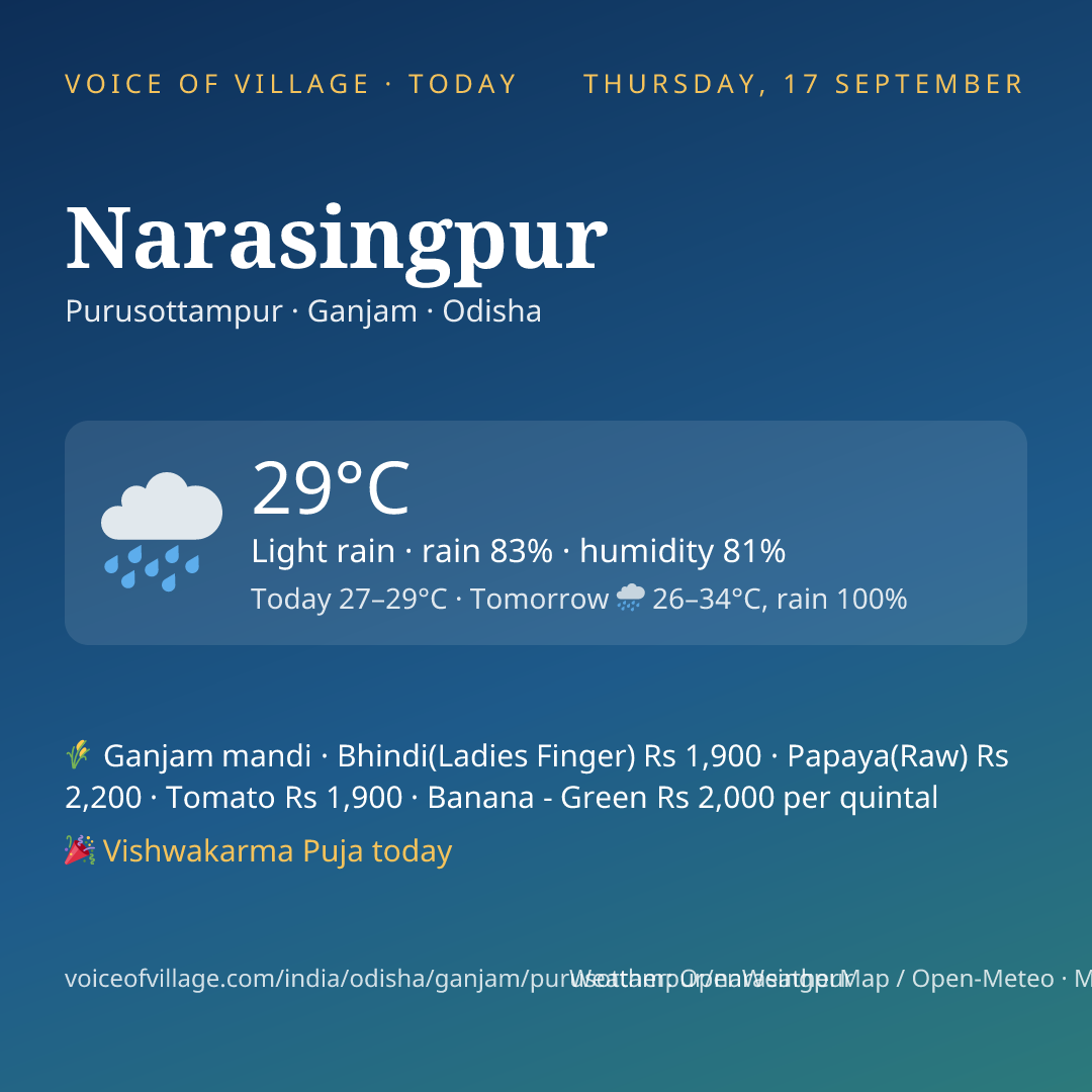 Narasingpur today