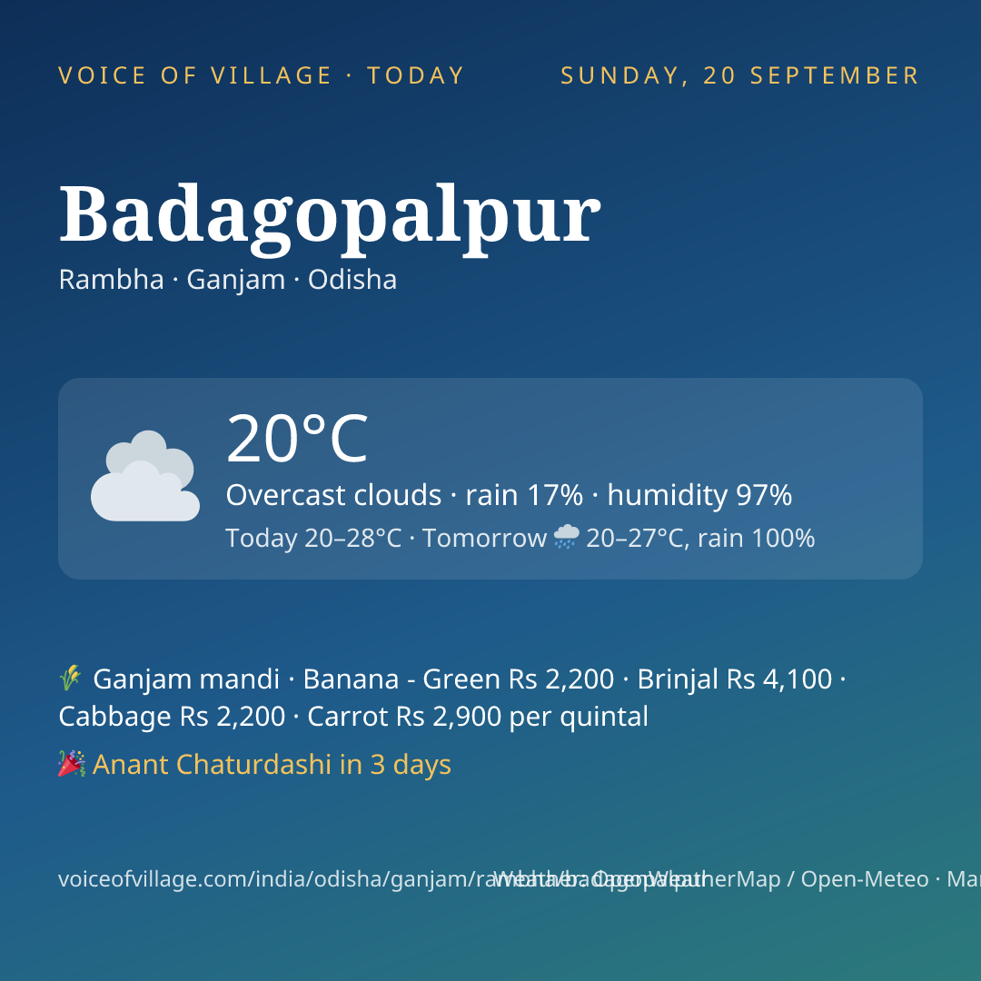 Badagopalpur today