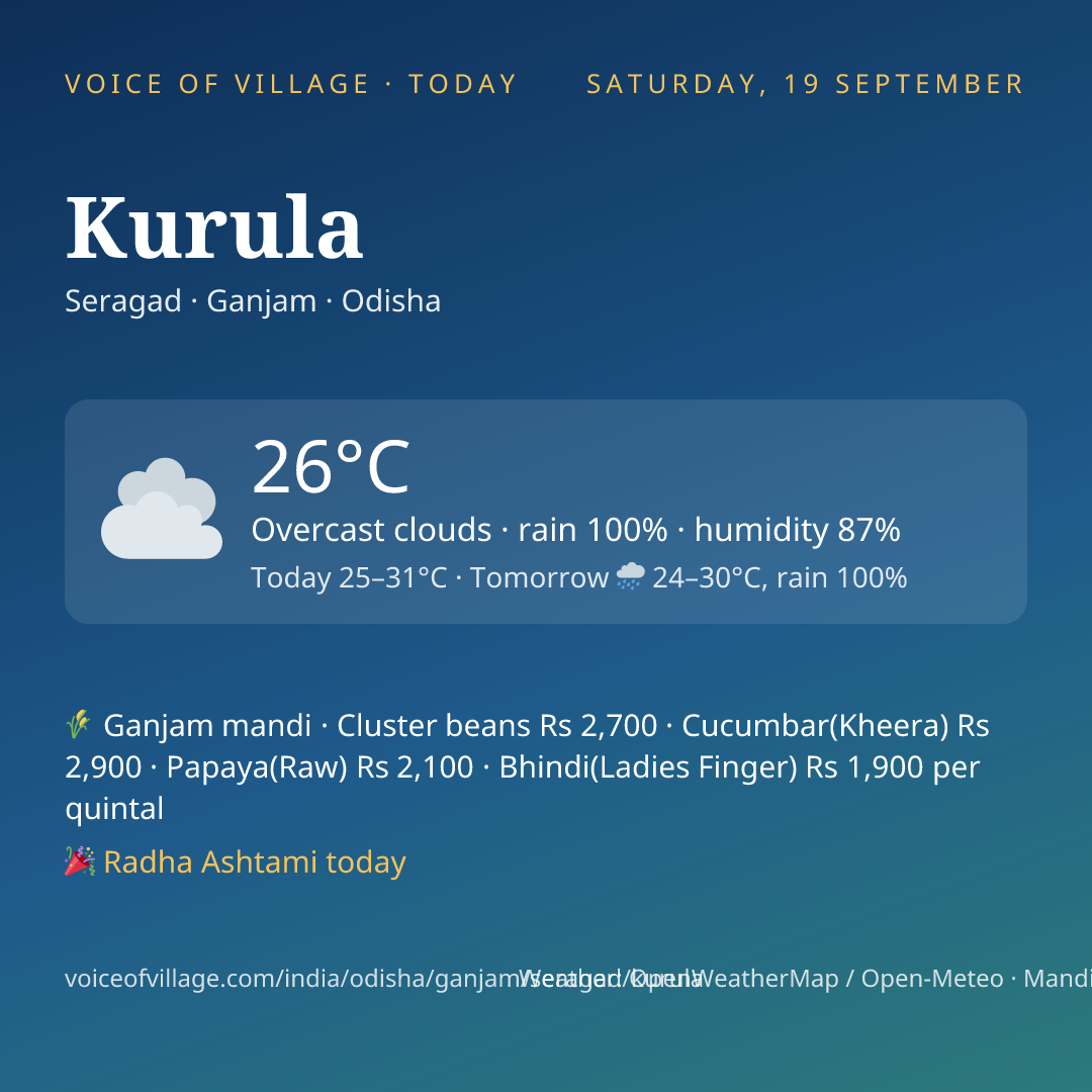 Kurula today