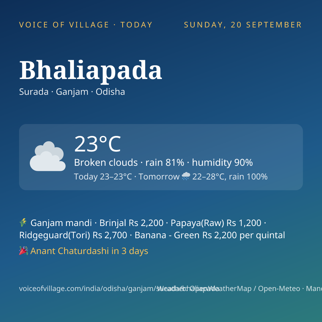 Bhaliapada today