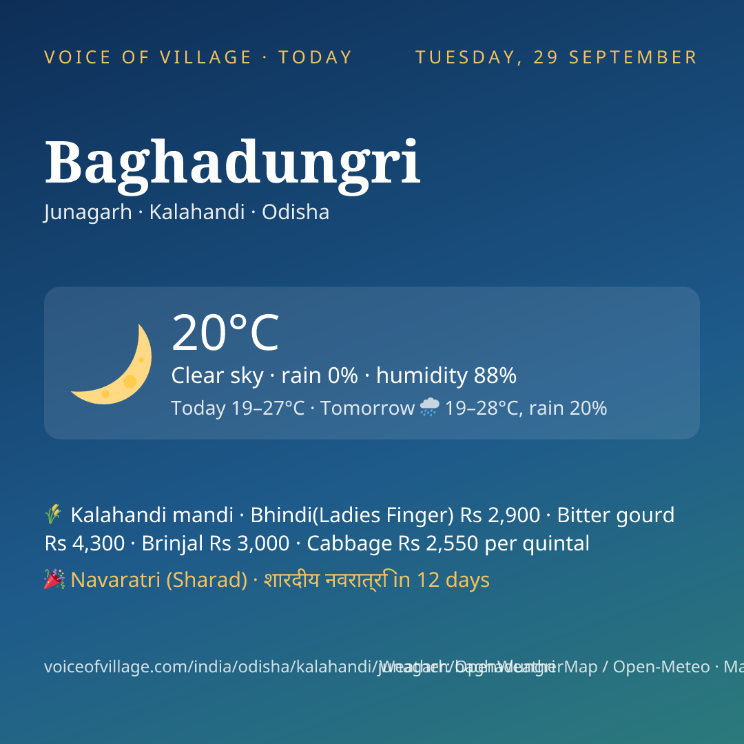 Baghadungri today