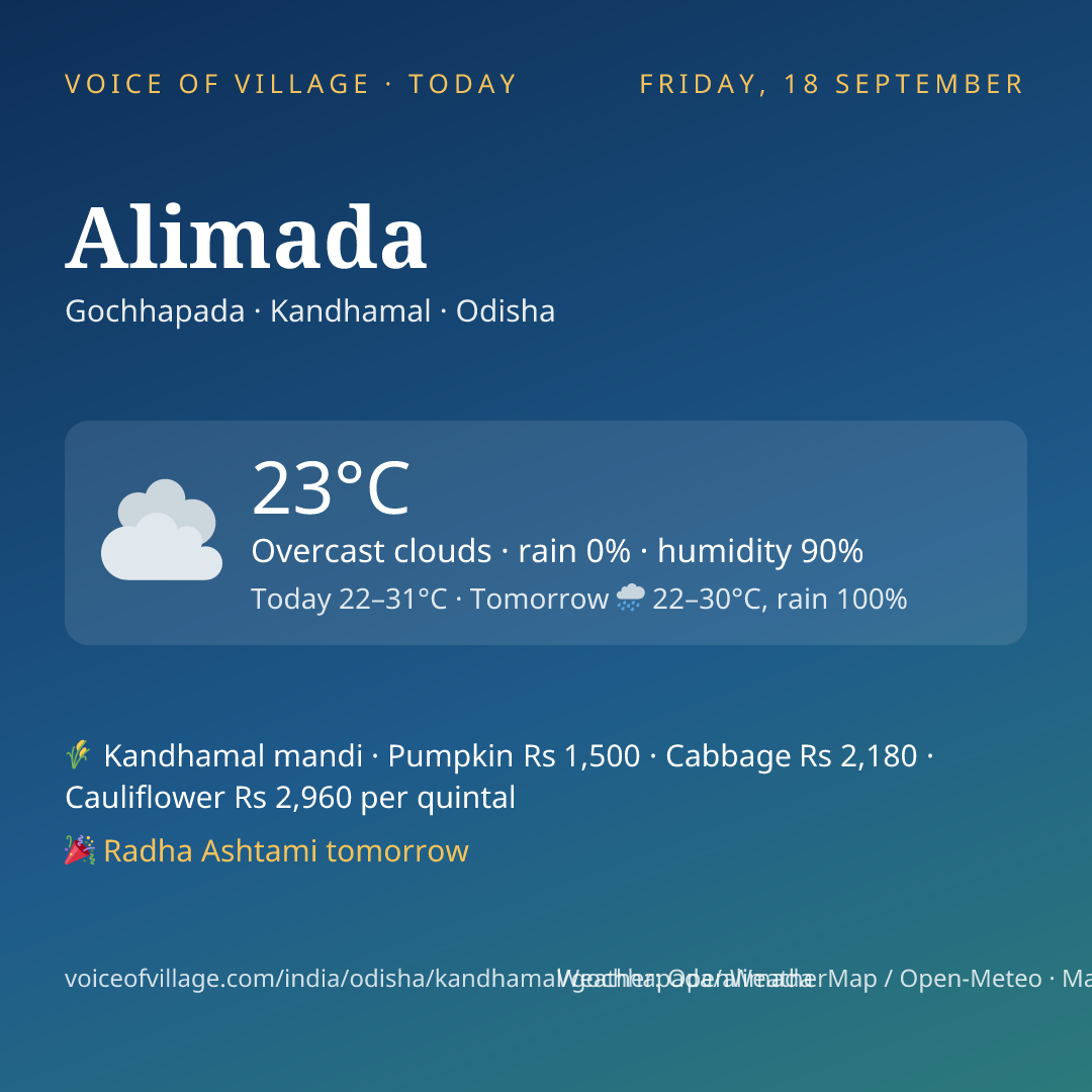 Alimada today