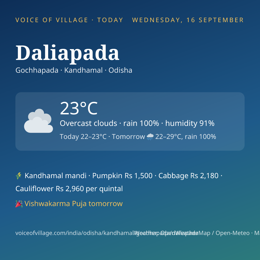 Daliapada today