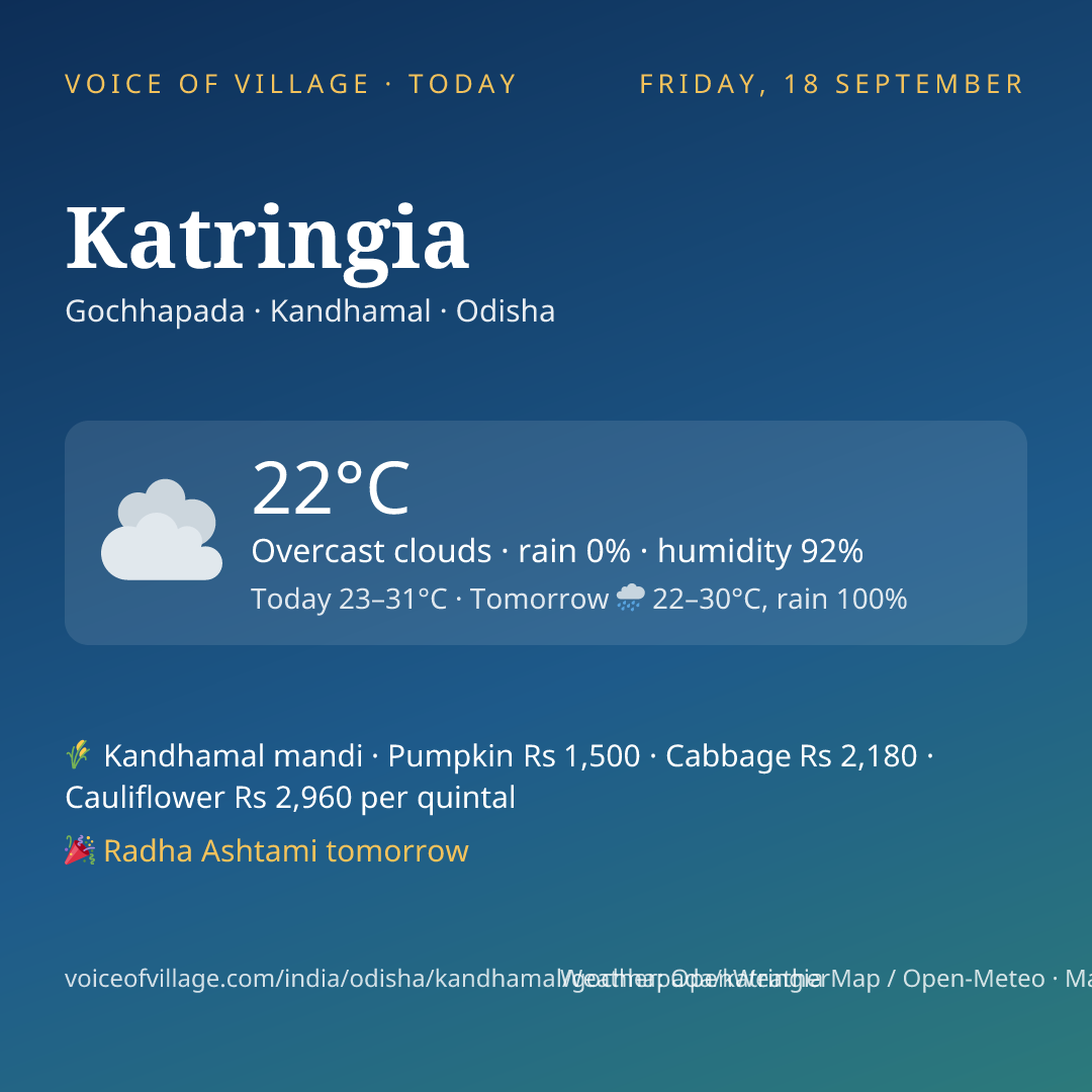 Katringia today