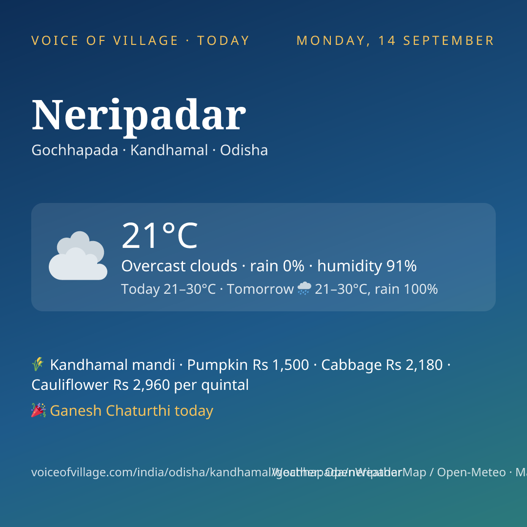 Neripadar today