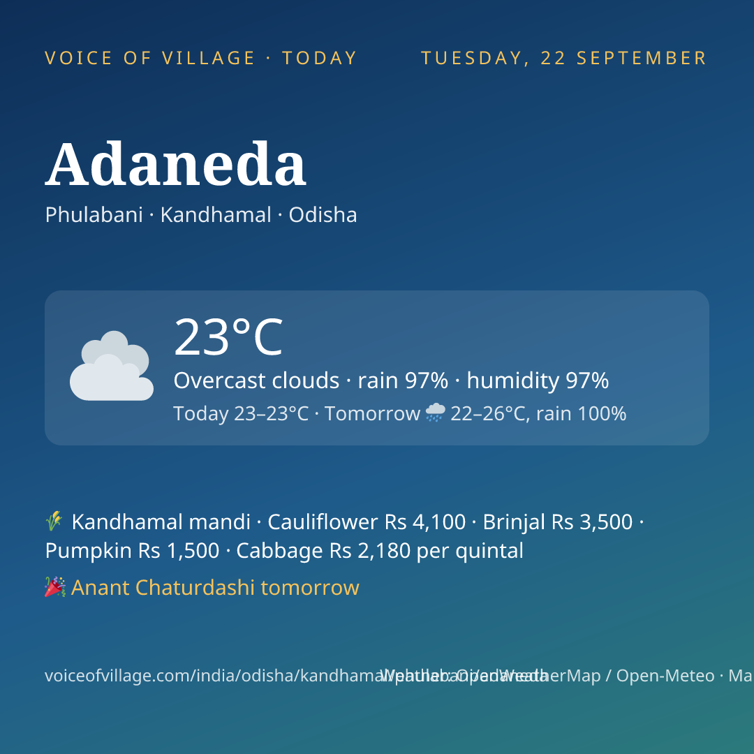 Adaneda today