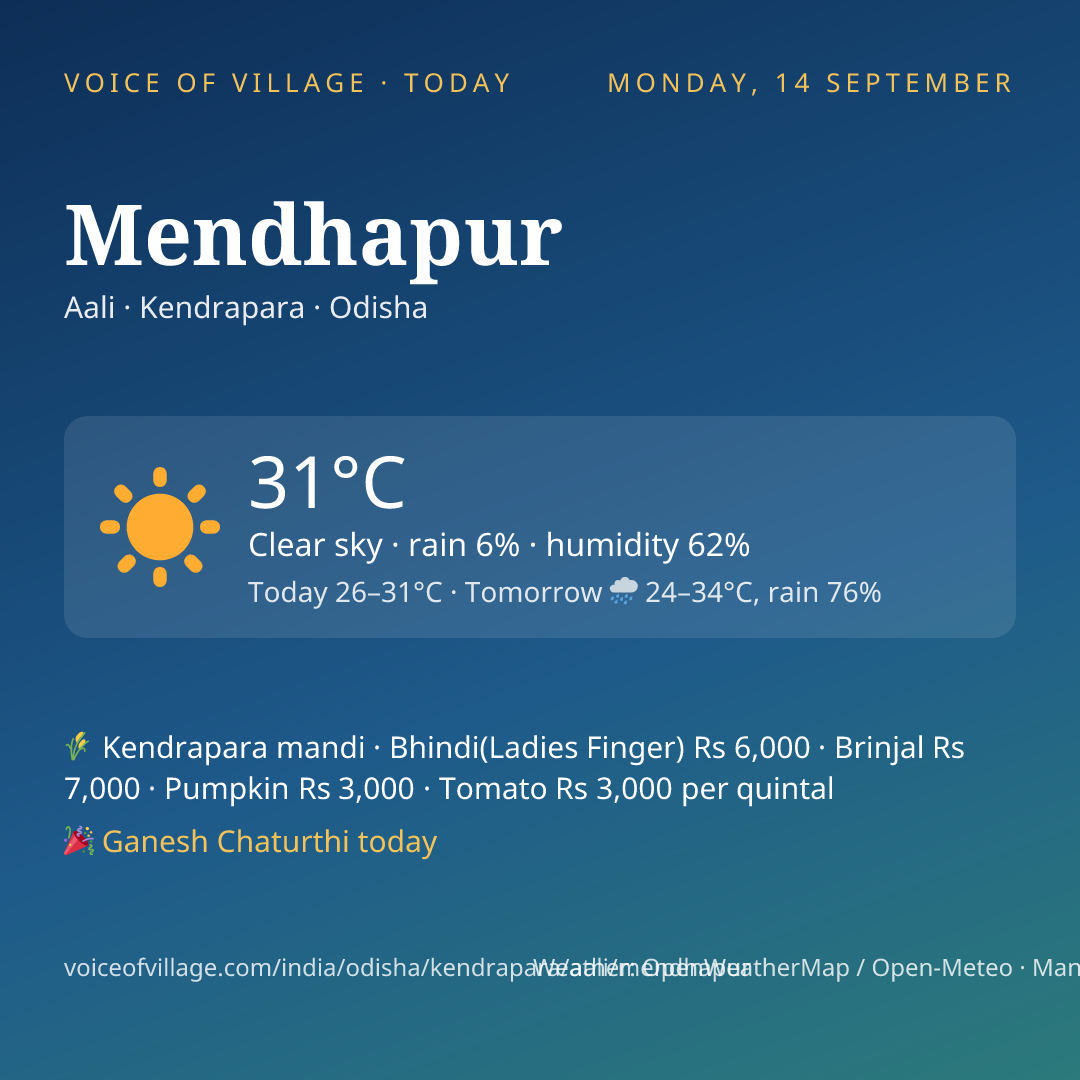 Mendhapur today