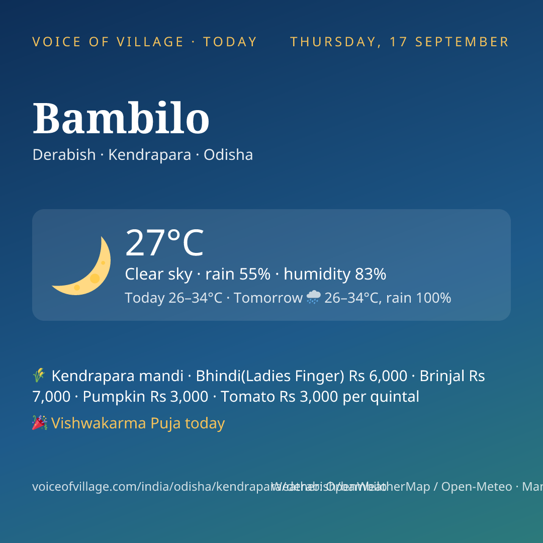 Bambilo today