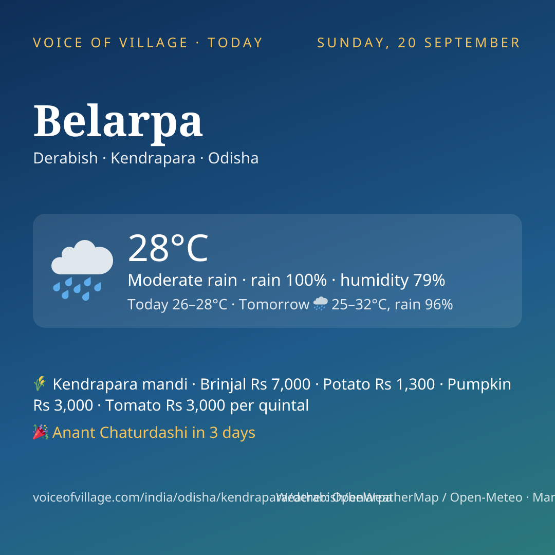 Belarpa today