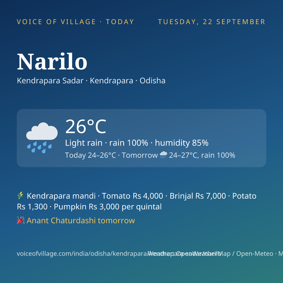 Narilo today