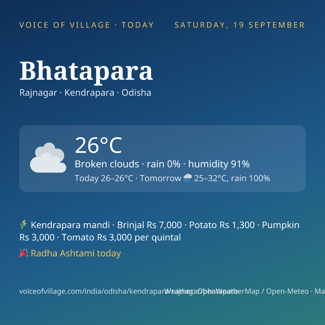 Bhatapara today