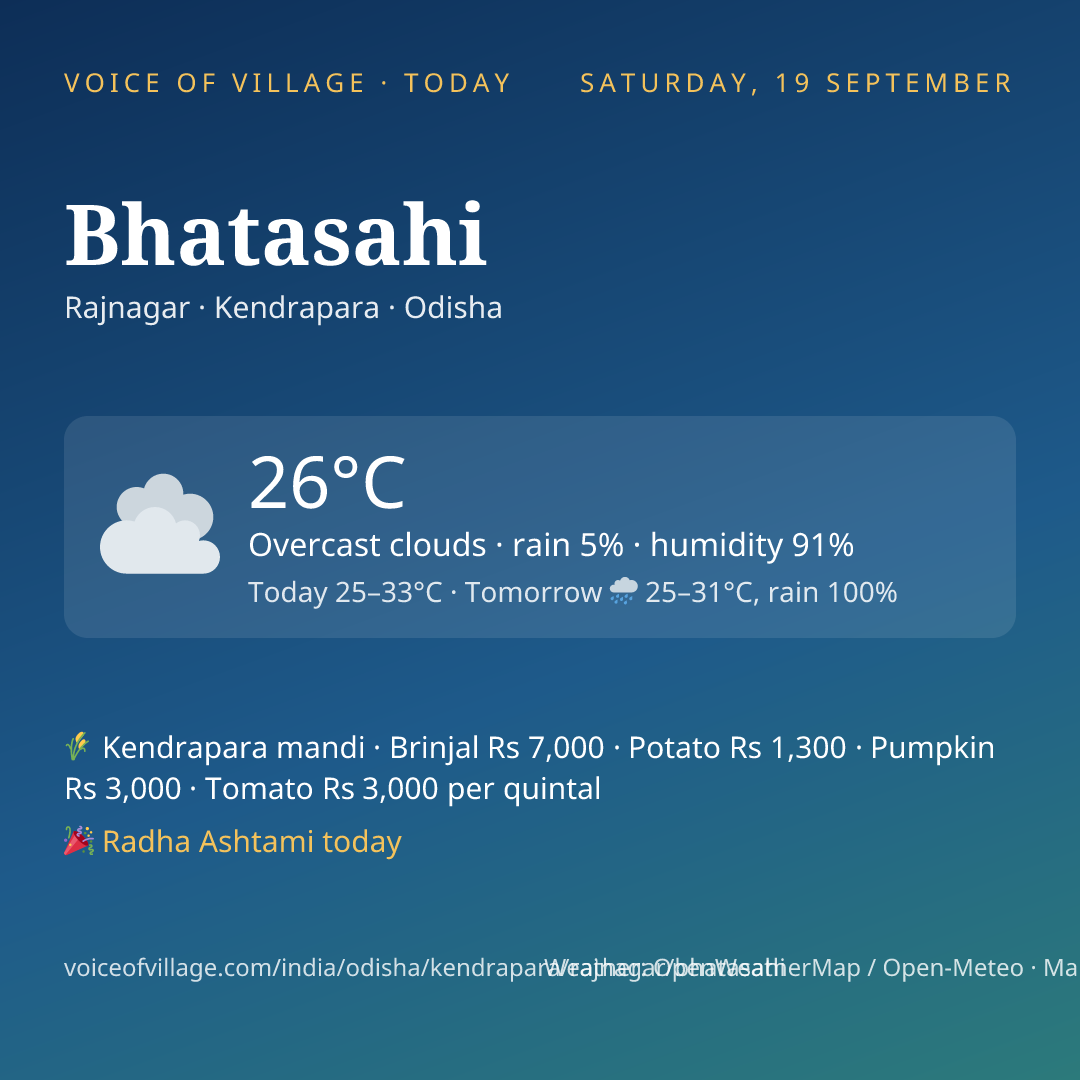 Bhatasahi today