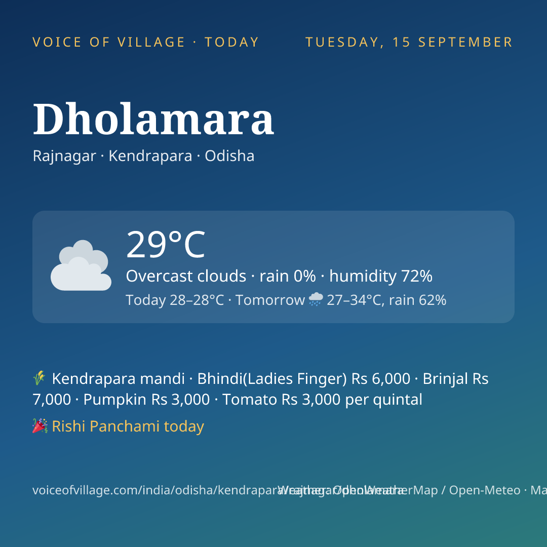 Dholamara today