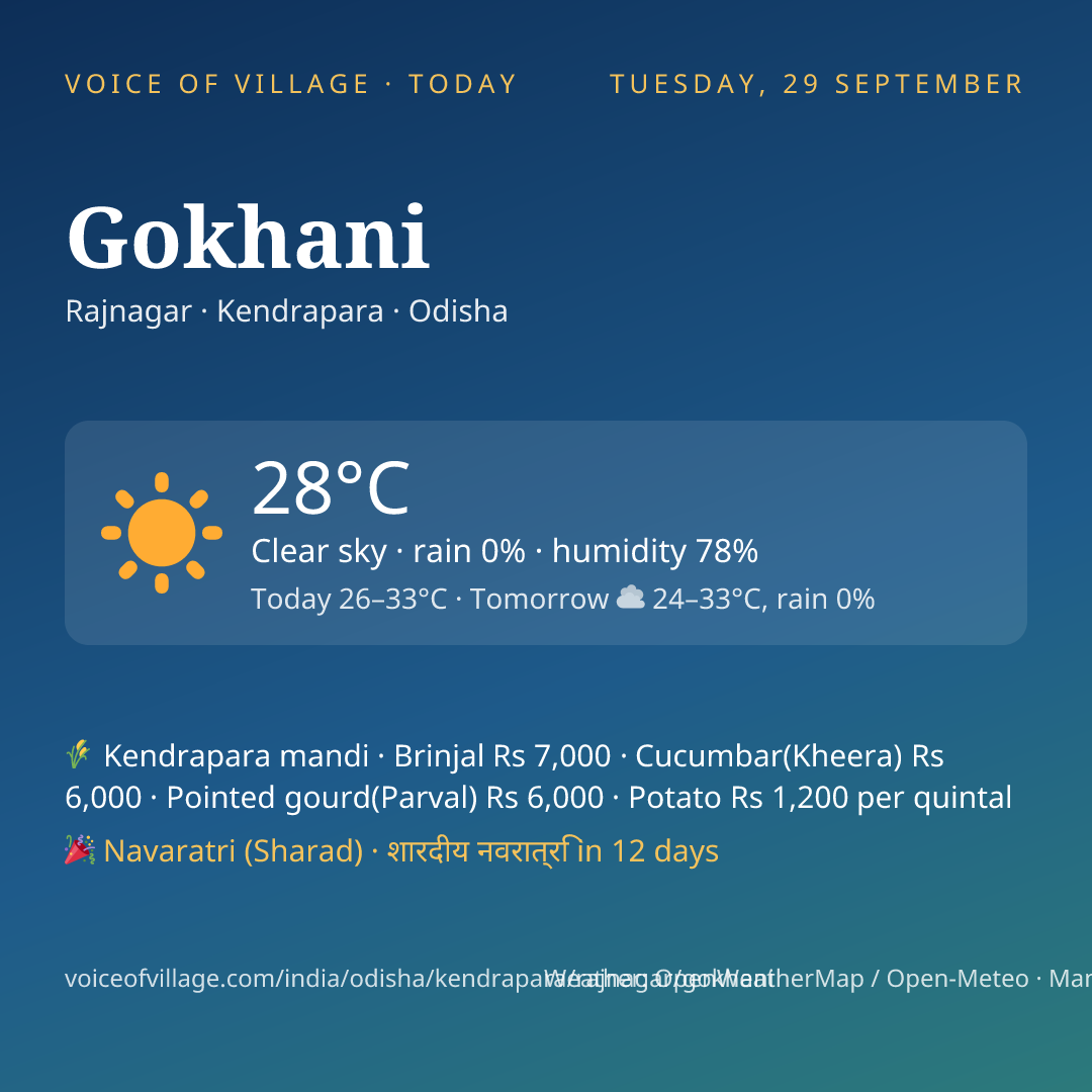 Gokhani today