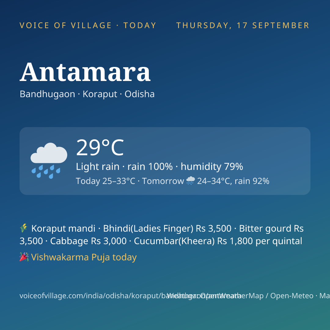 Antamara today