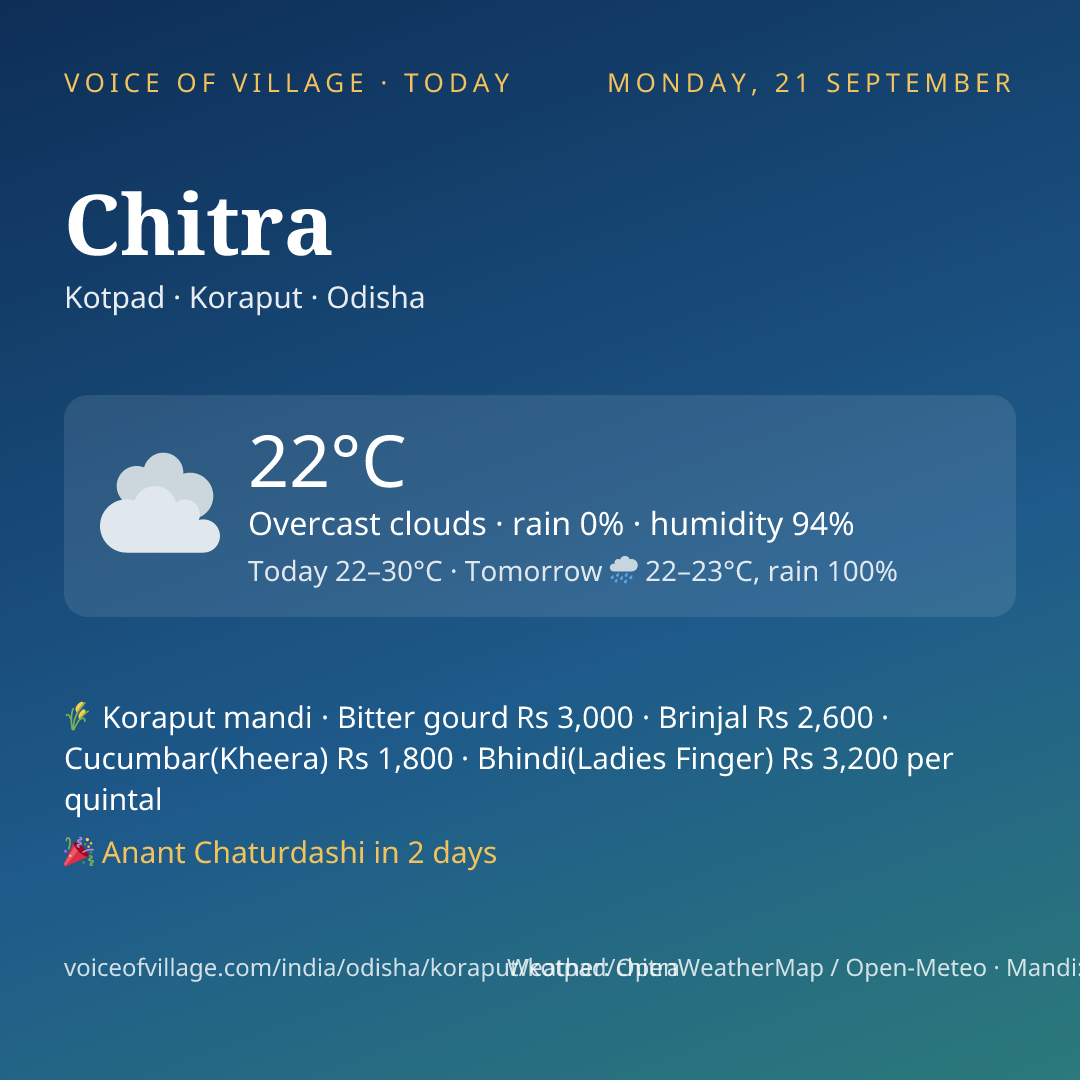 Chitra today