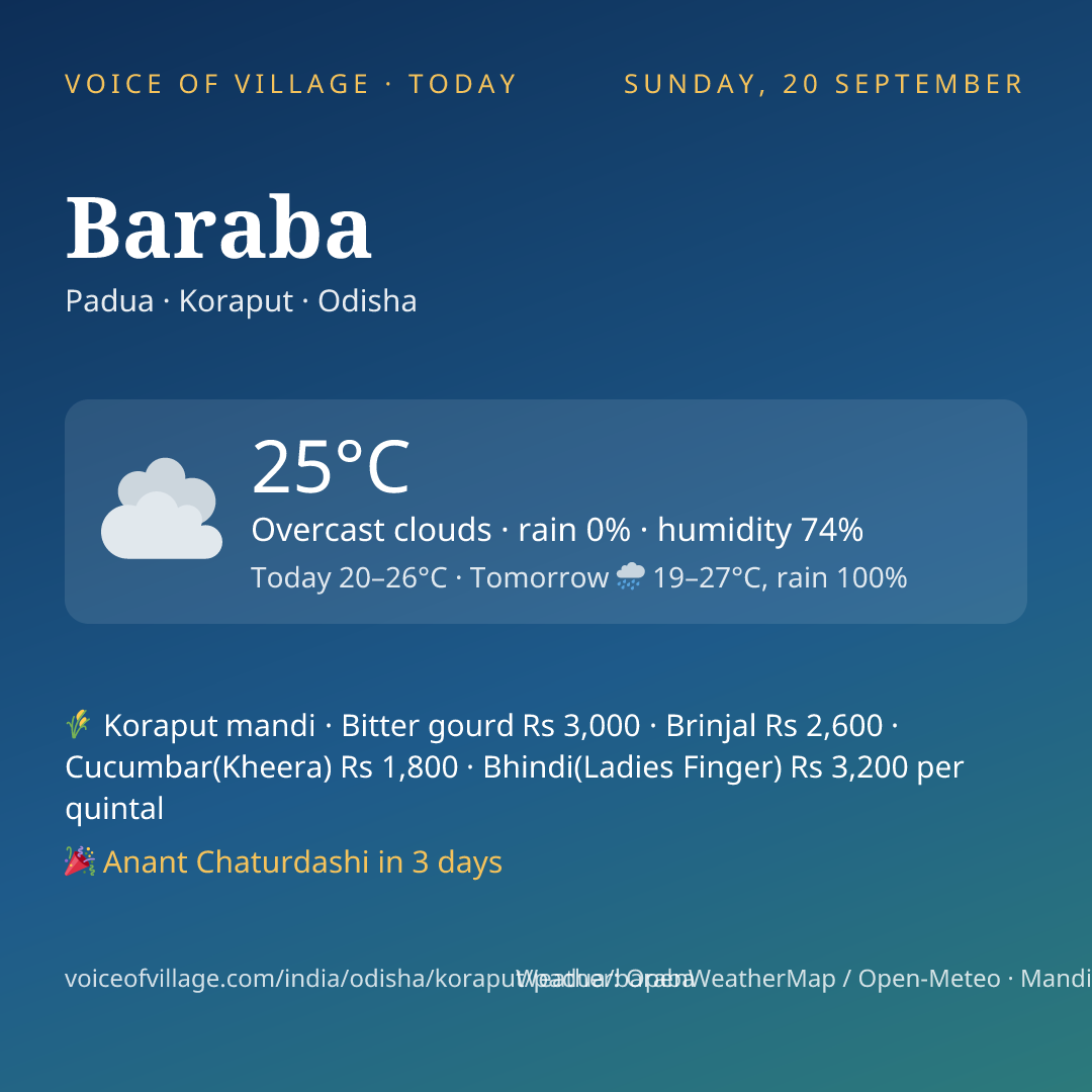 Baraba today