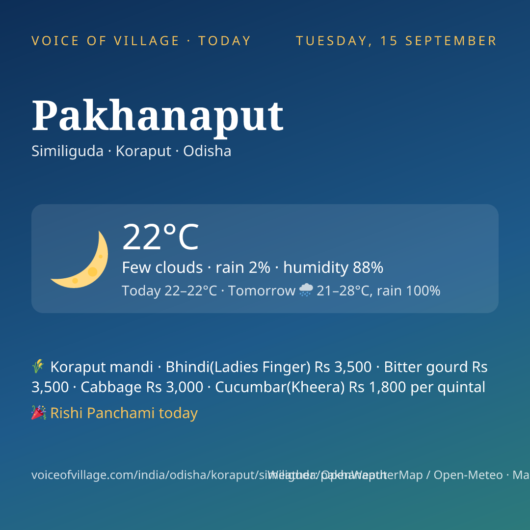 Pakhanaput today