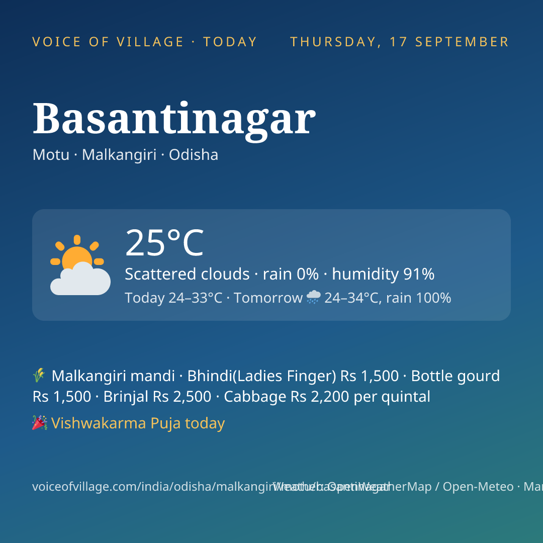 Basantinagar today