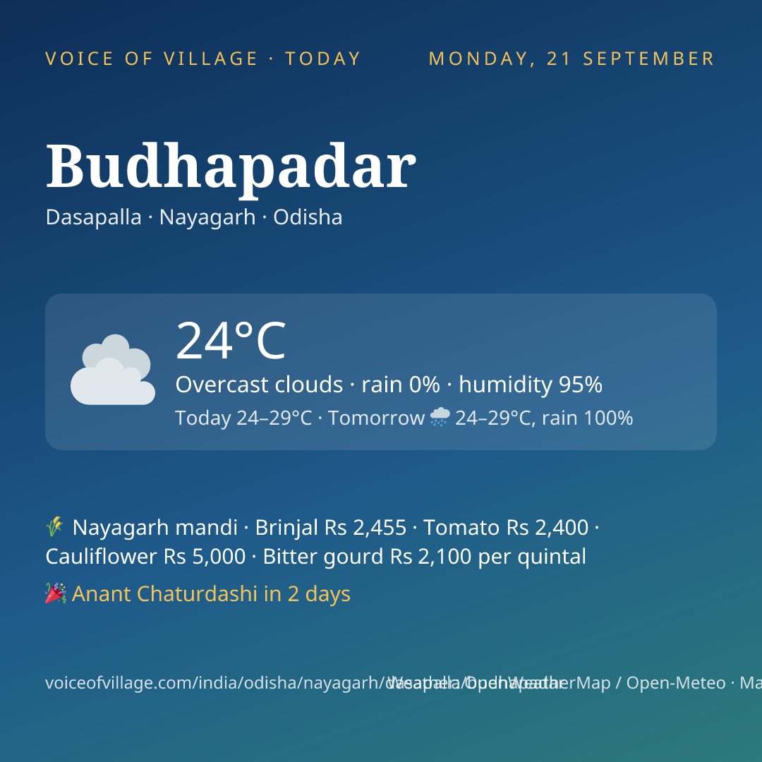 Budhapadar today