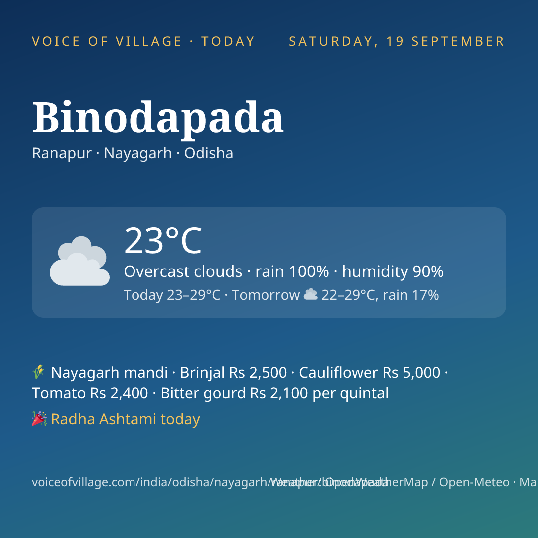 Binodapada today