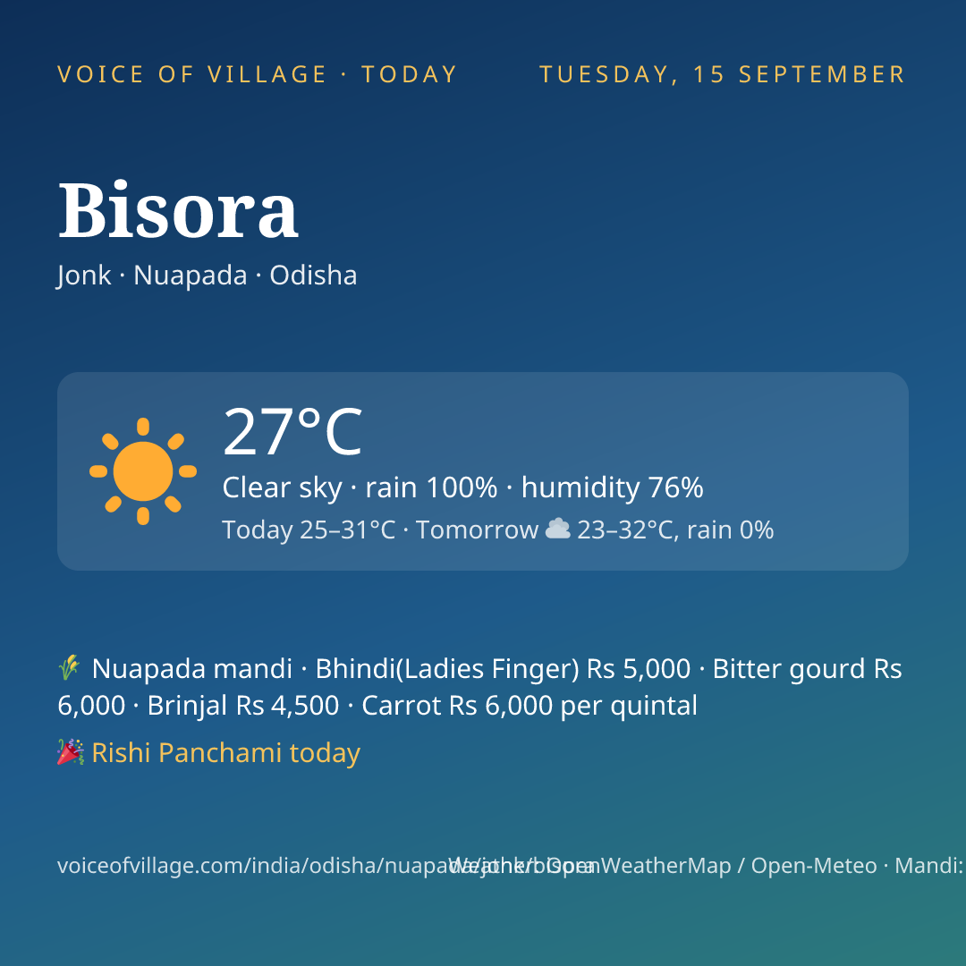 Bisora today